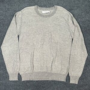 Shades of Grey Micah Cohen Grey Cotton Wool Blend Crewneck Sweater Men's Size M